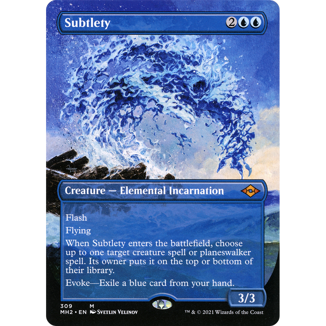 Subtlety (Borderless) (MH2-309) - Modern Horizons 2 (Borderless) Foil