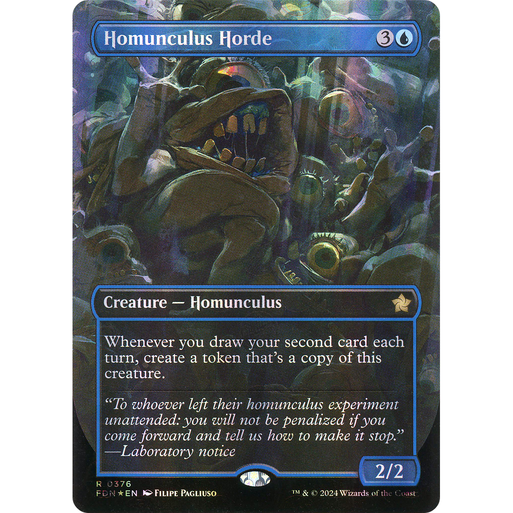 Homunculus Horde (FDN-376) - Foundations (Borderless) Foil