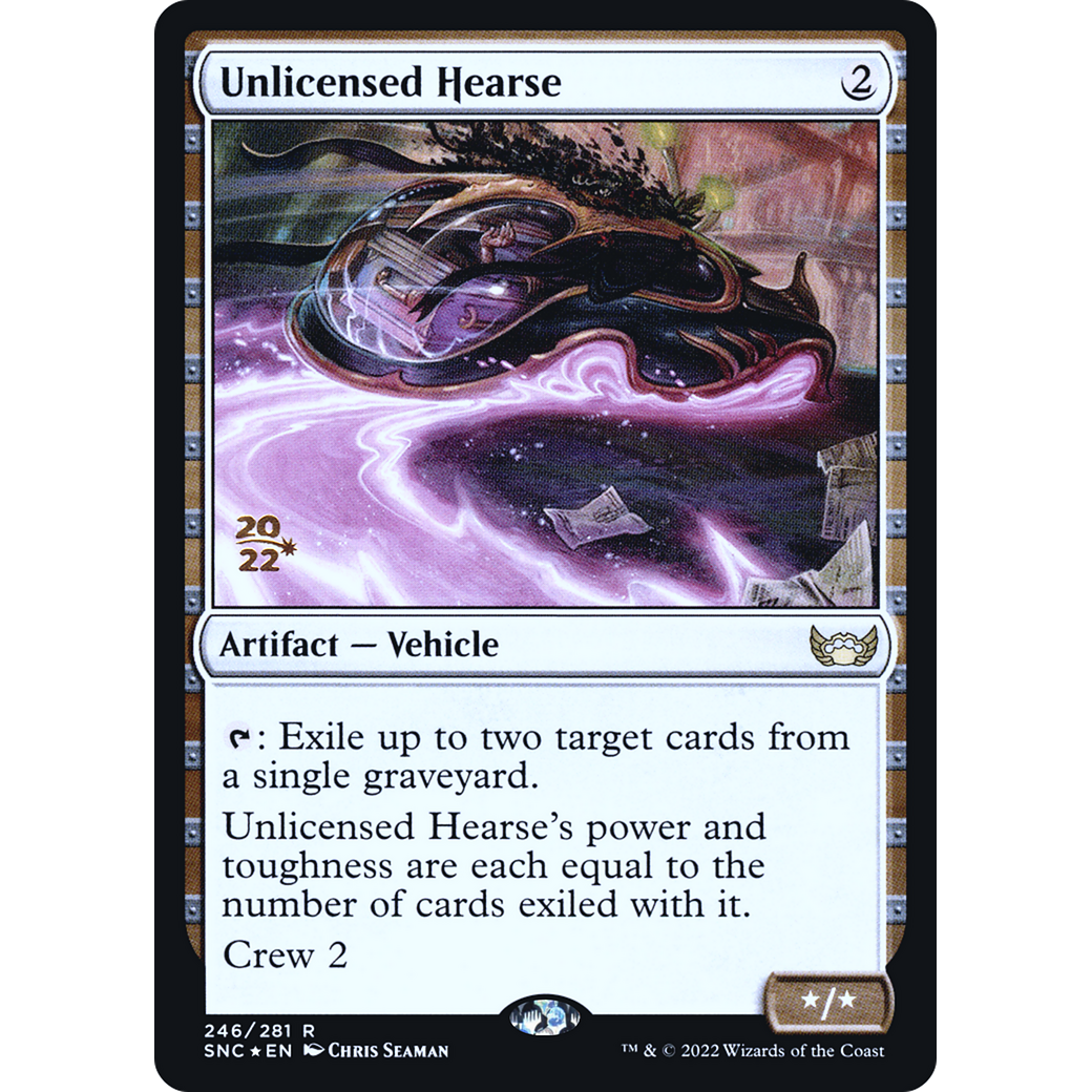 Unlicensed Hearse (PRE-246) - Streets of New Capenna Promos Foil
