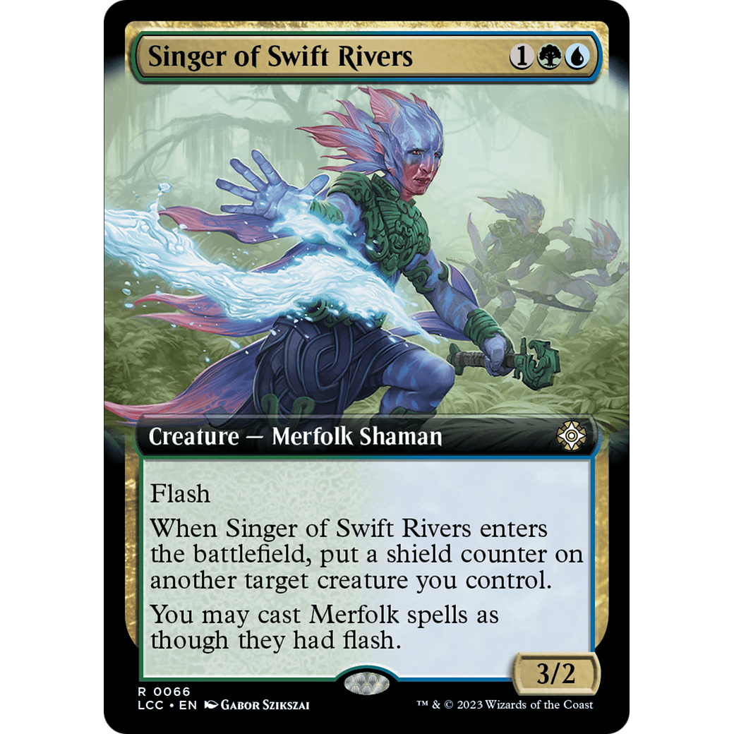 Singer of Swift Rivers (LCC-066) - The Lost Caverns of Ixalan Commander: (Extended Art)