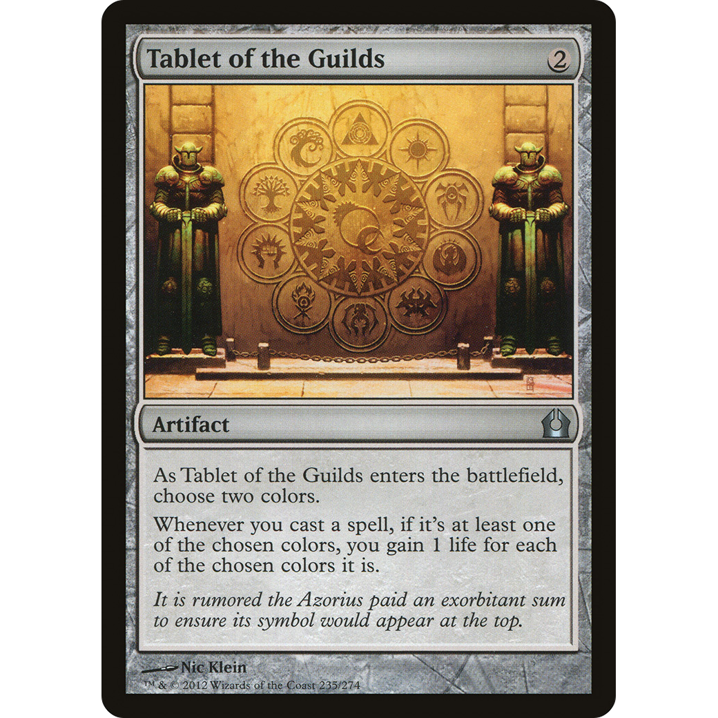 Tablet of the Guilds (RTR-235) - Return to Ravnica Foil