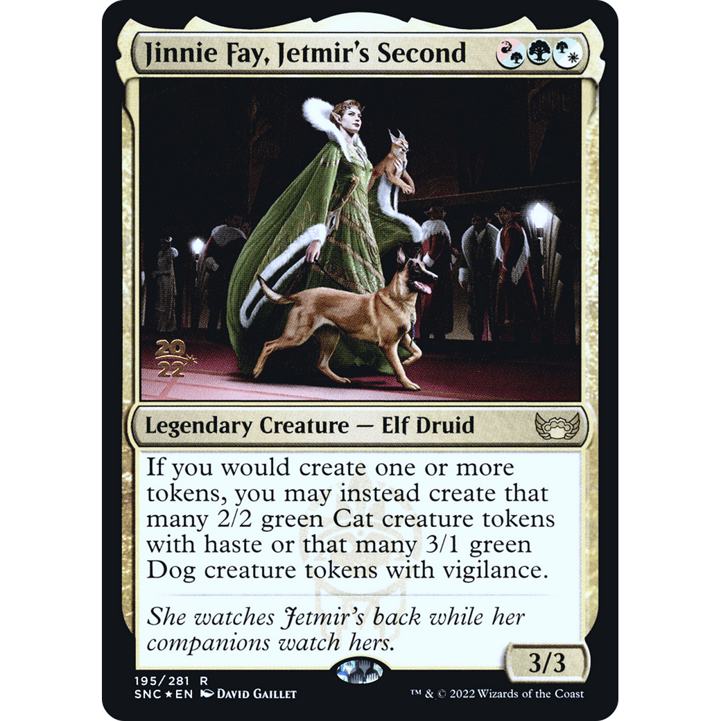 Jinnie Fay, Jetmir's Second (PRE-195) - Streets of New Capenna Promos Foil