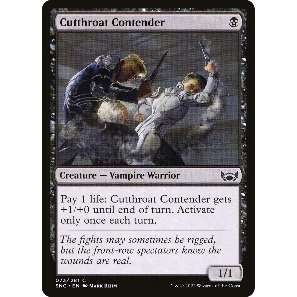 Cutthroat Contender (SNC-073) - Streets of New Capenna Foil