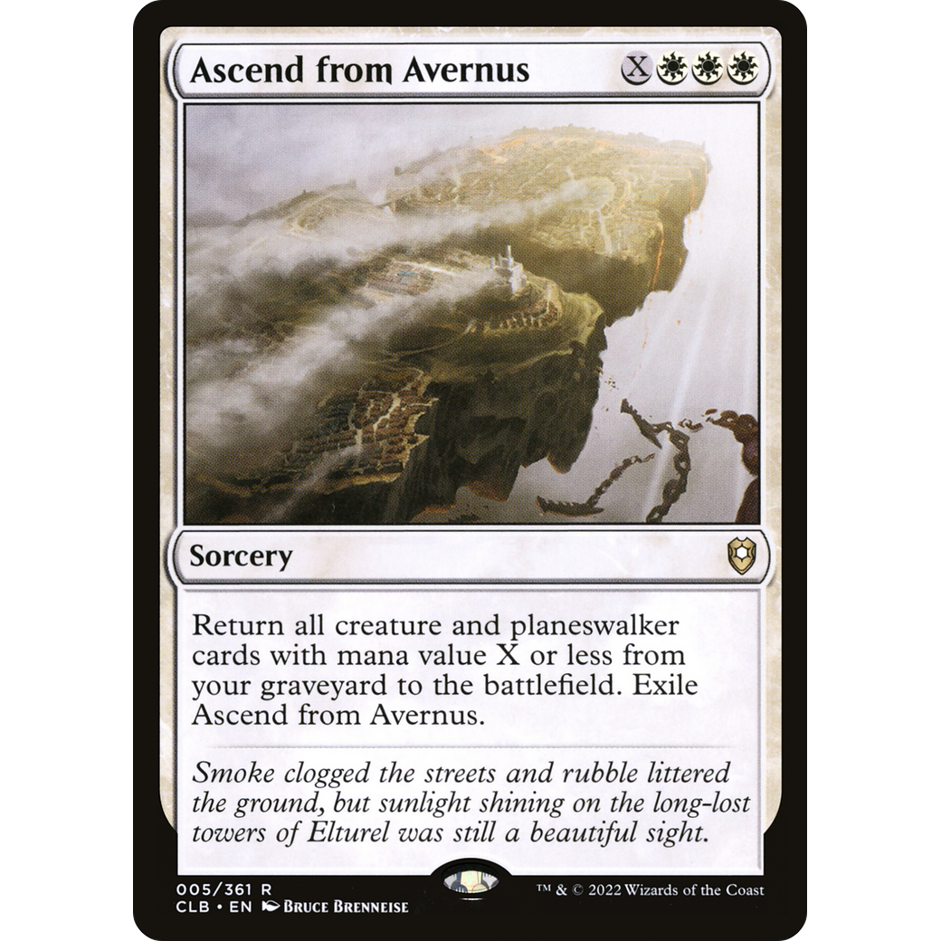 Ascend from Avernus (CLB-005) - Commander Legends: Battle for Baldur's Gate Foil