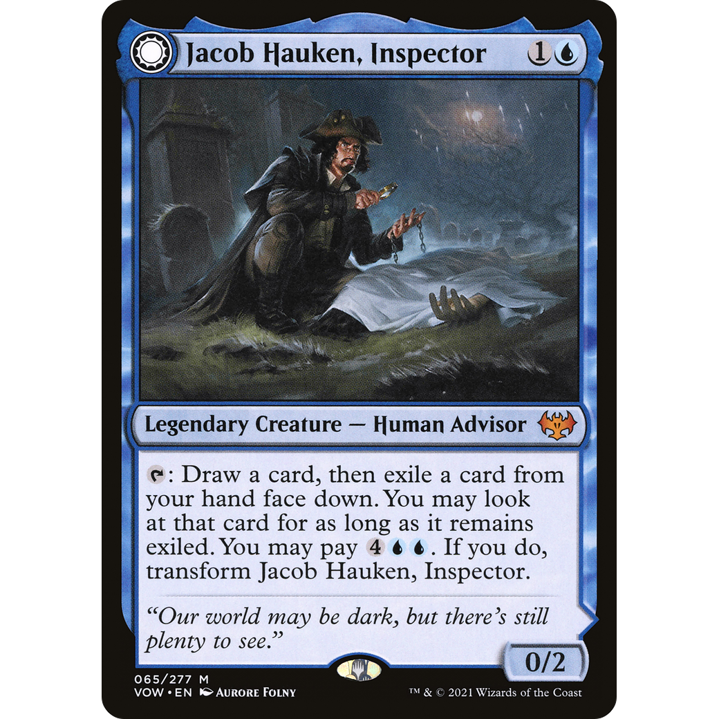Jacob Hauken, Inspector (VOW-065) - Innistrad: Crimson Vow: (Double Faced Transform) Foil