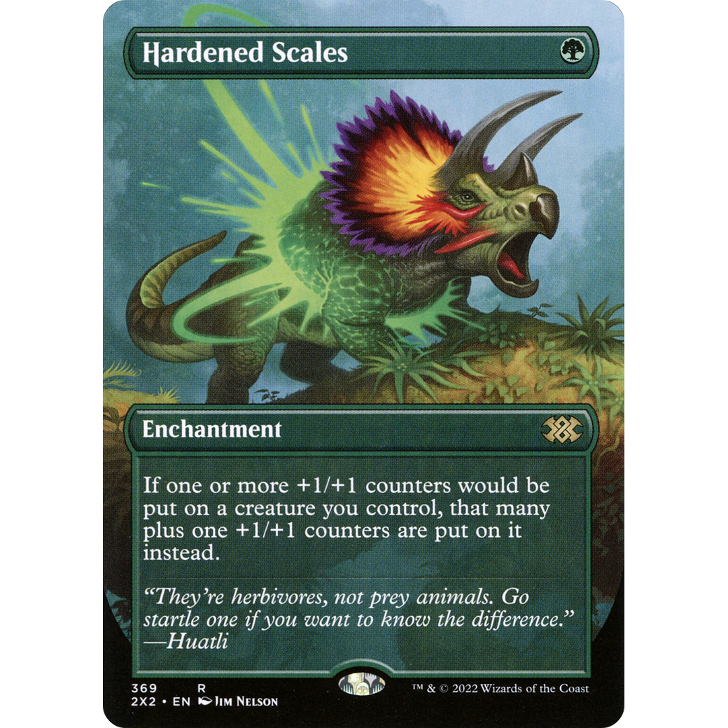 Hardened Scales (Borderless) (2X2-369) - Double Masters 2022 (Borderless)
