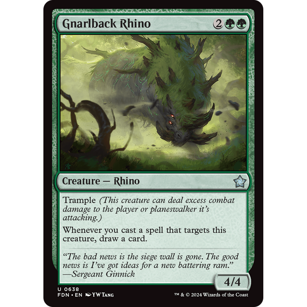 Gnarlback Rhino (FDN-638) - Foundations