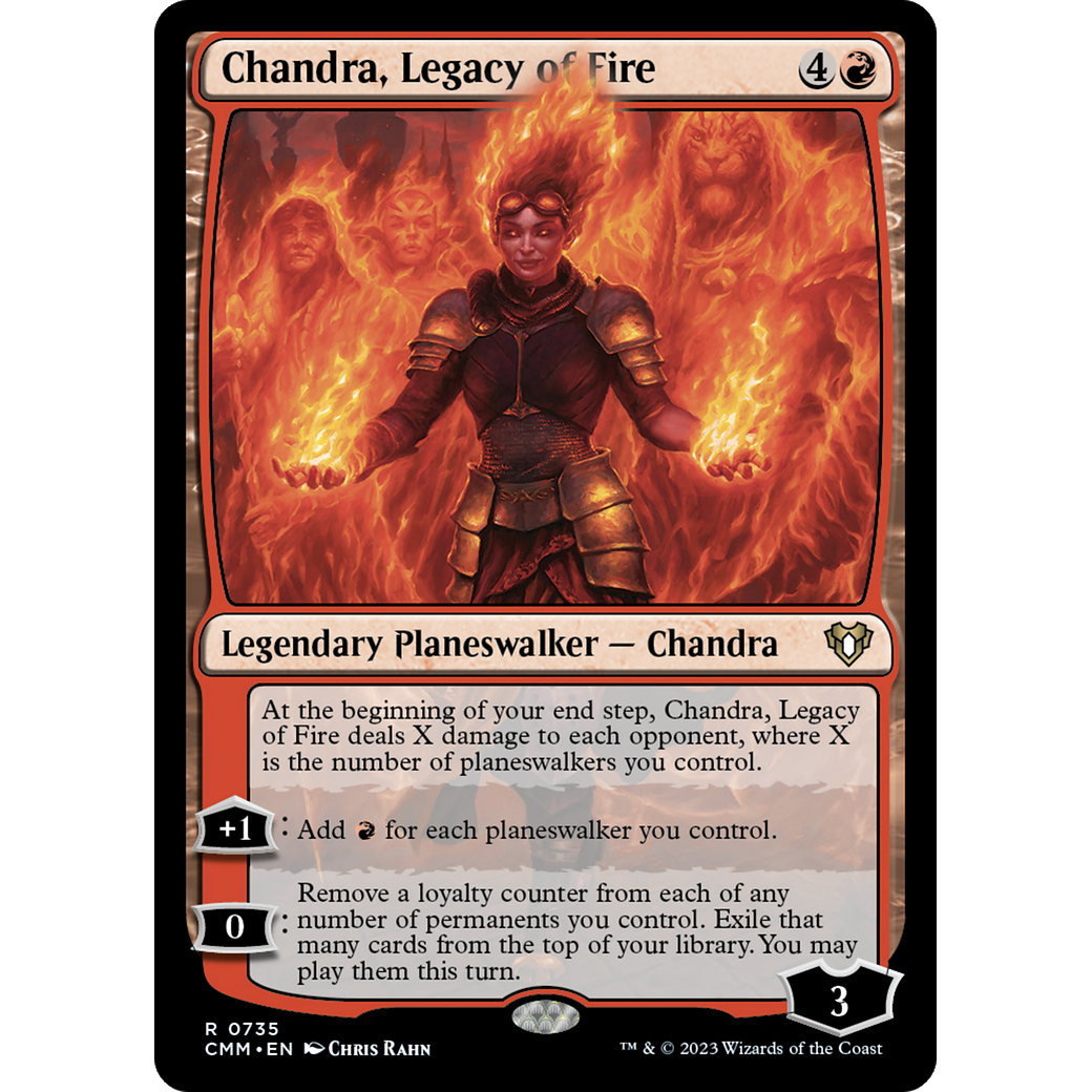Chandra, Legacy of Fire (CMM-735) - Commander Masters