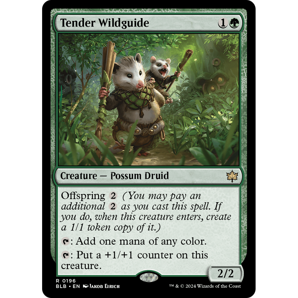 Tender Wildguide (BLB-196) - Bloomburrow Foil