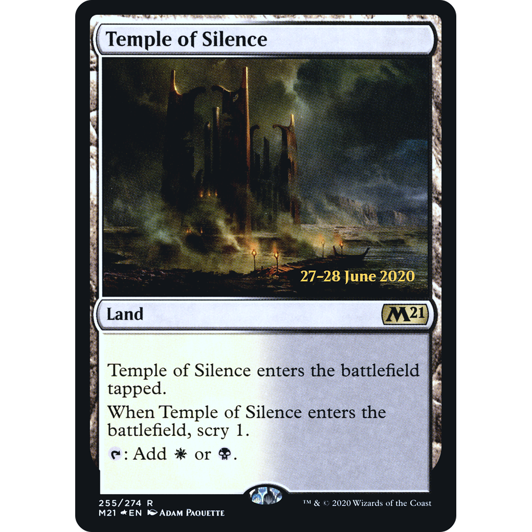 Temple of Silence (M21) (PRE-255) - Core Set 2021 Promos Foil