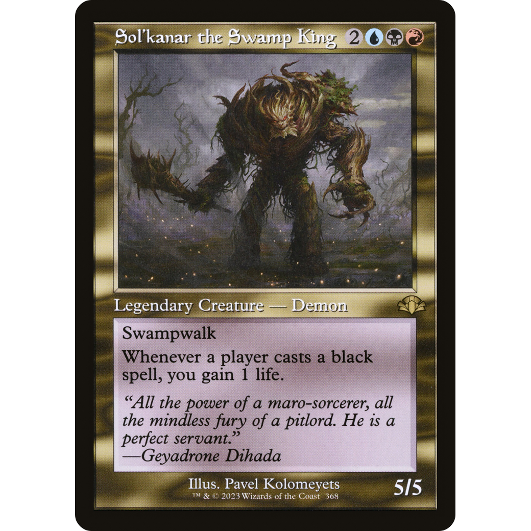 Sol'kanar the Swamp King (Retro Frame) (DMR-368) - Dominaria Remastered
