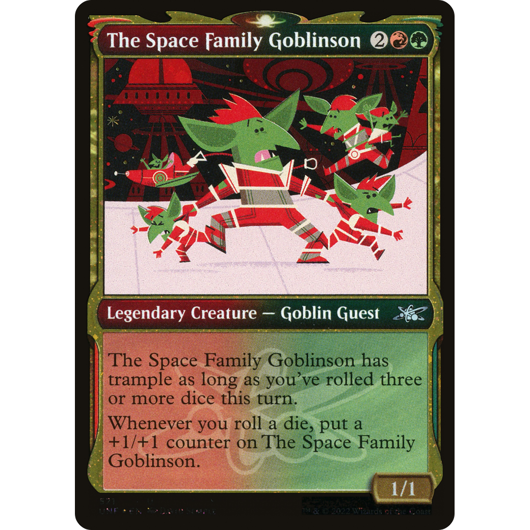 The Space Family Goblinson (Showcase) (Galaxy Foil) (UNF-521) - Unfinity: (Showcase) Foil