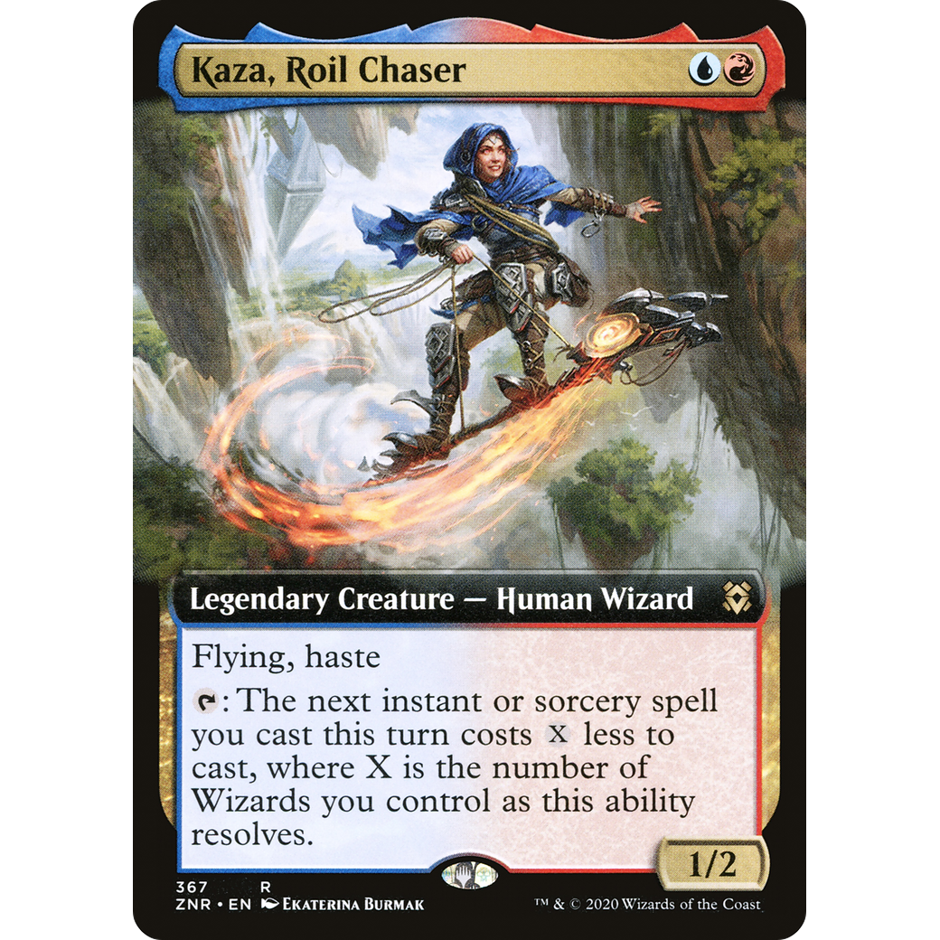Kaza, Roil Chaser (Extended Art) (ZNR-367) - Zendikar Rising: (Extended Art)