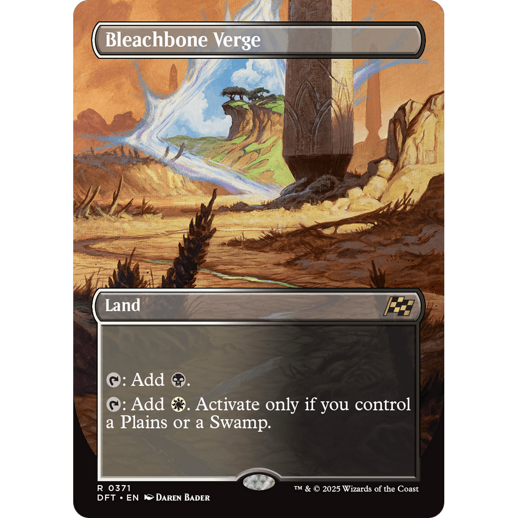 Bleachbone Verge (DFT-371) - Aetherdrift (Borderless) Foil