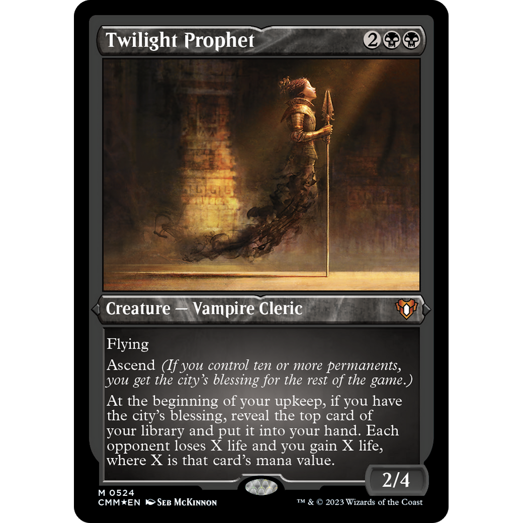 Twilight Prophet (CMM-524) - Commander Masters Etched Foil