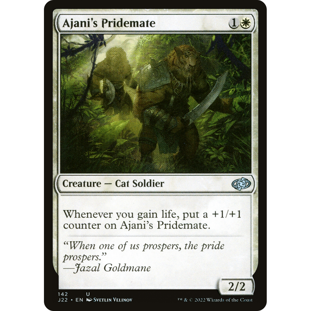 Ajani's Pridemate (J22-142) - Jumpstart 2022