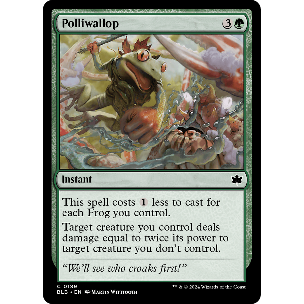 Polliwallop (BLB-189) - Bloomburrow Foil