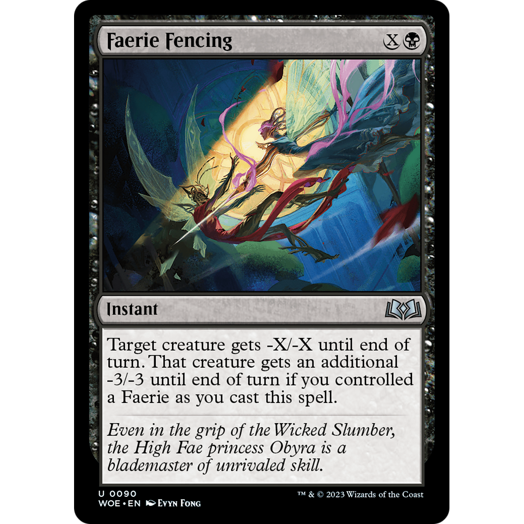 Faerie Fencing (WOE-090) - Wilds of Eldraine Foil