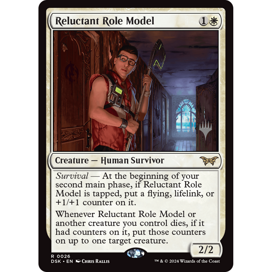 Reluctant Role Model (PDSK-26P) - Duskmourn: House of Horror Promos Foil