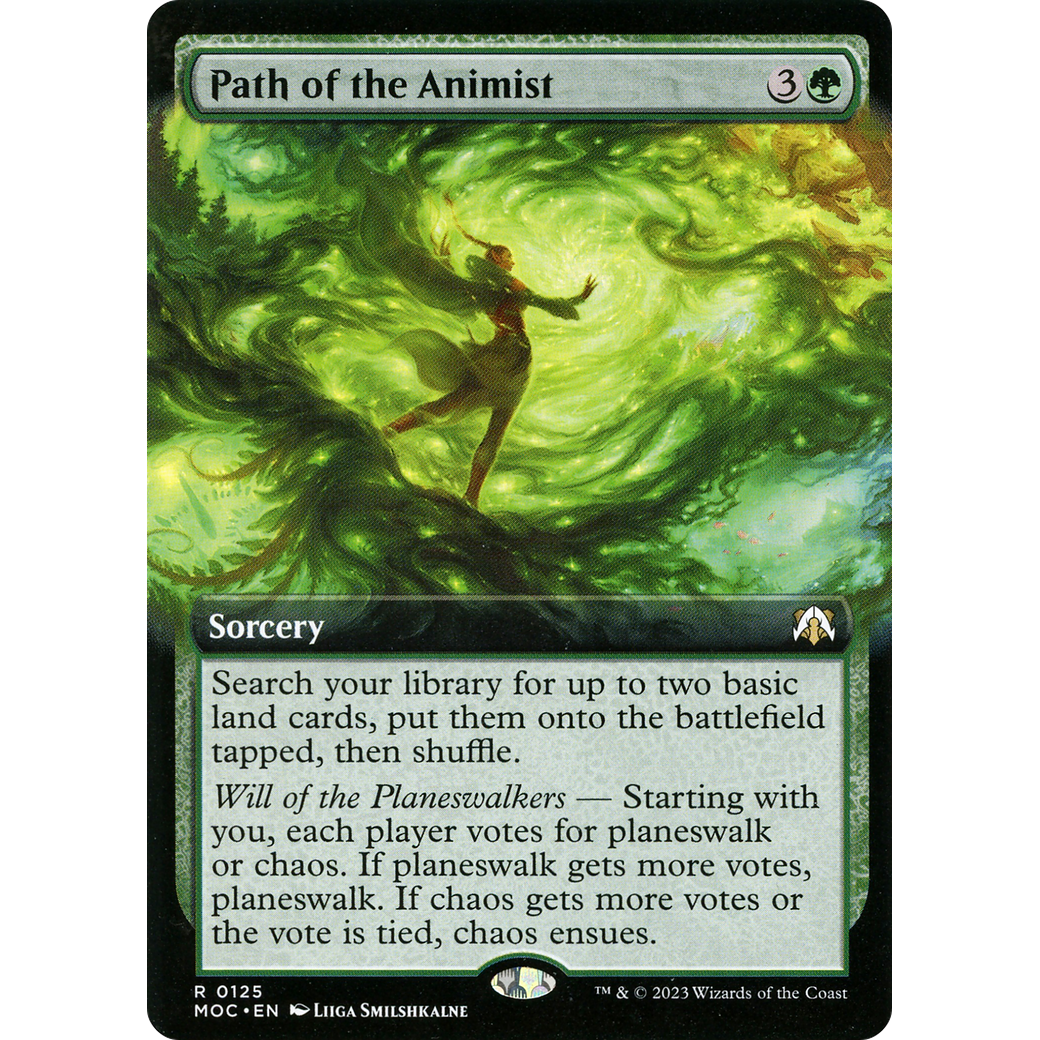 Path of the Animist (Extended Art) (MOC-125) - March of the Machine Commander: (Extended Art) Foil