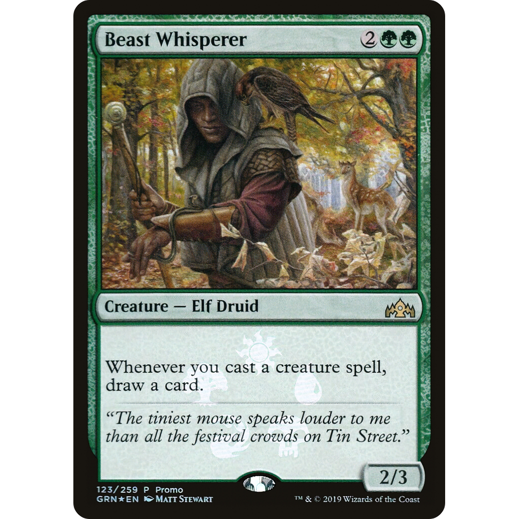 Beast Whisperer (MEDIA-123) - Guilds of Ravnica Promos Foil