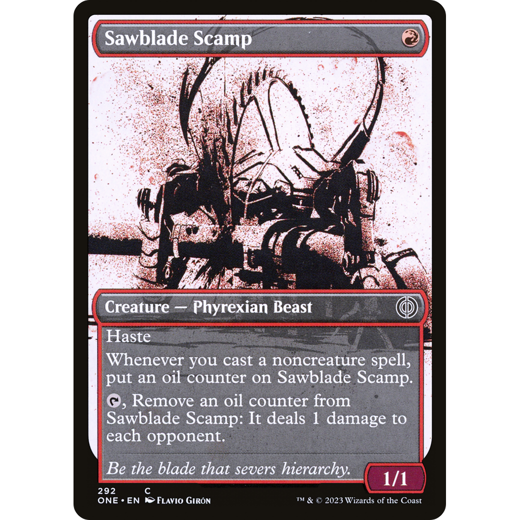 Sawblade Scamp (ONE-292) - Phyrexia: All Will Be One: (Showcase)