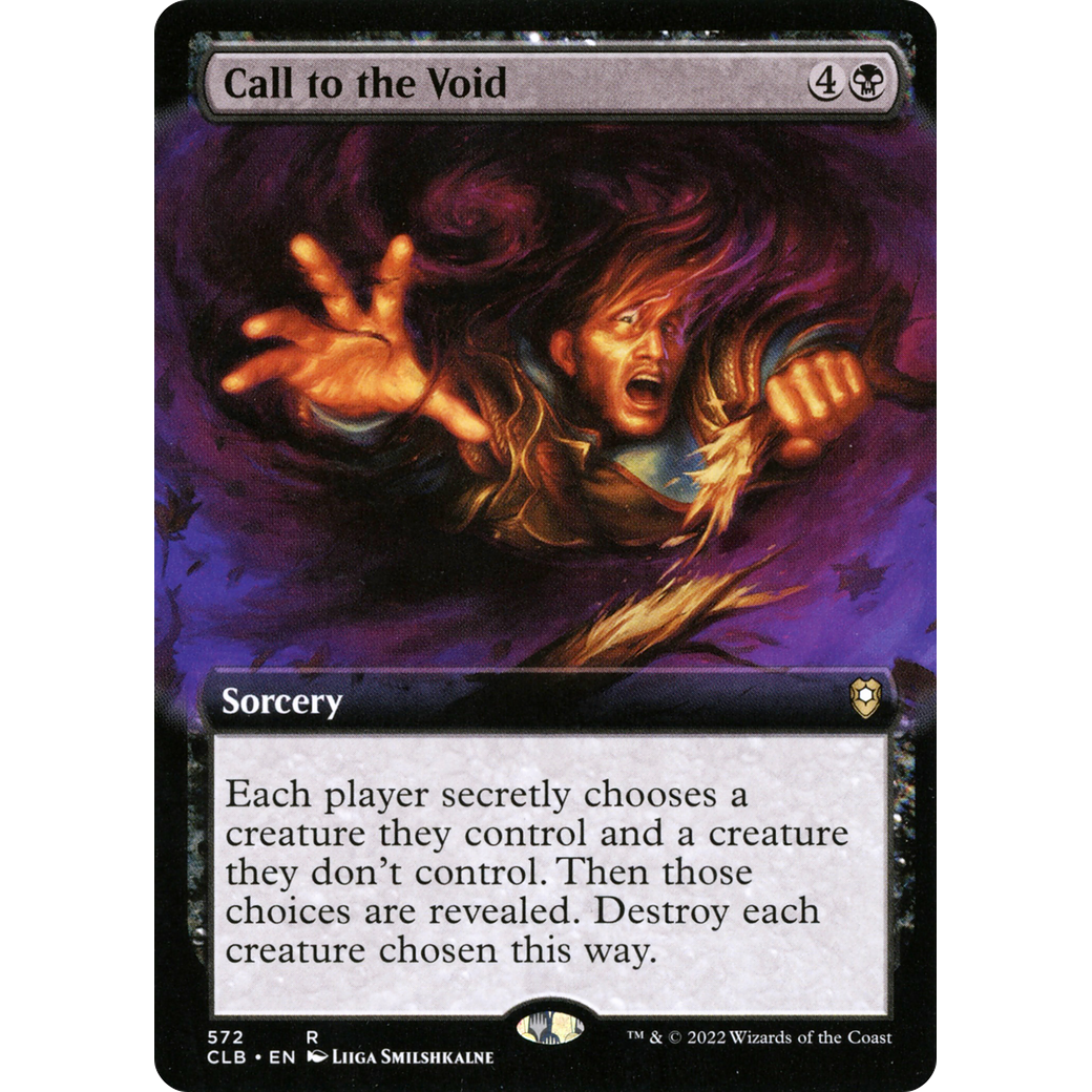 Call to the Void (CLB-572) - Commander Legends: Battle for Baldur's Gate: (Extended Art) Foil