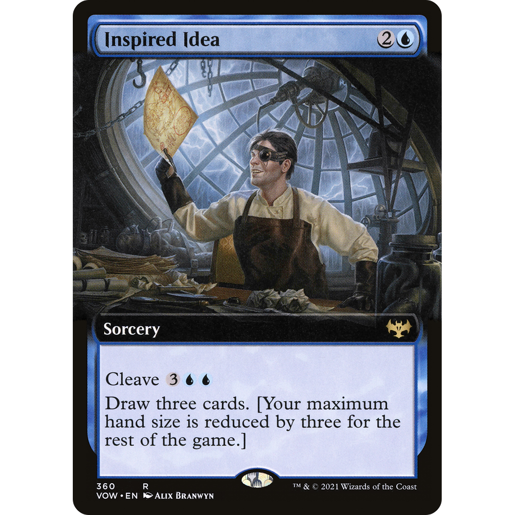 Inspired Idea (Extended Art) (VOW-360) - Innistrad: Crimson Vow: (Extended Art)