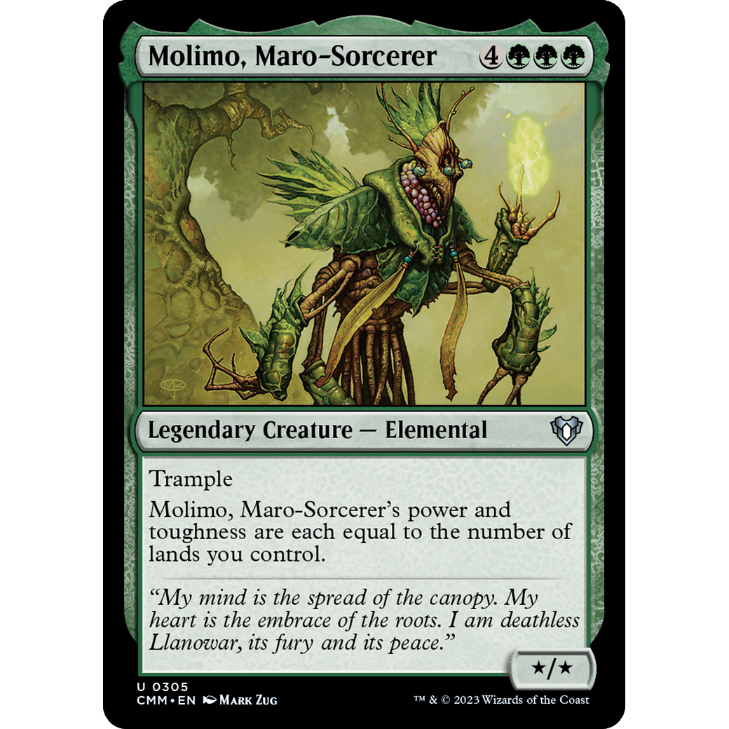 Molimo, Maro-Sorcerer (CMM-305) - Commander Masters Foil