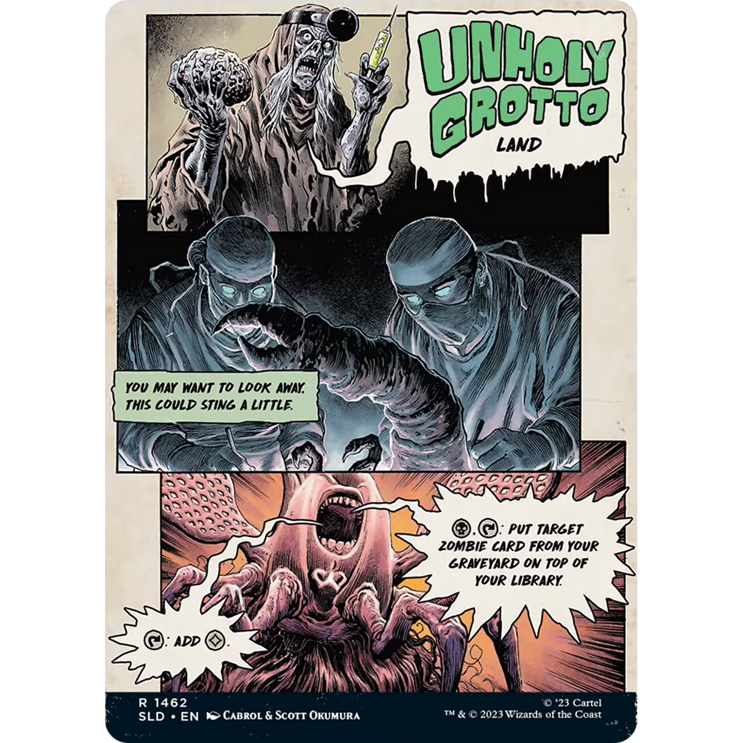 Unholy Grotto (SLD-1462) - Secret Lair Drop: (Full Art) (Borderless)