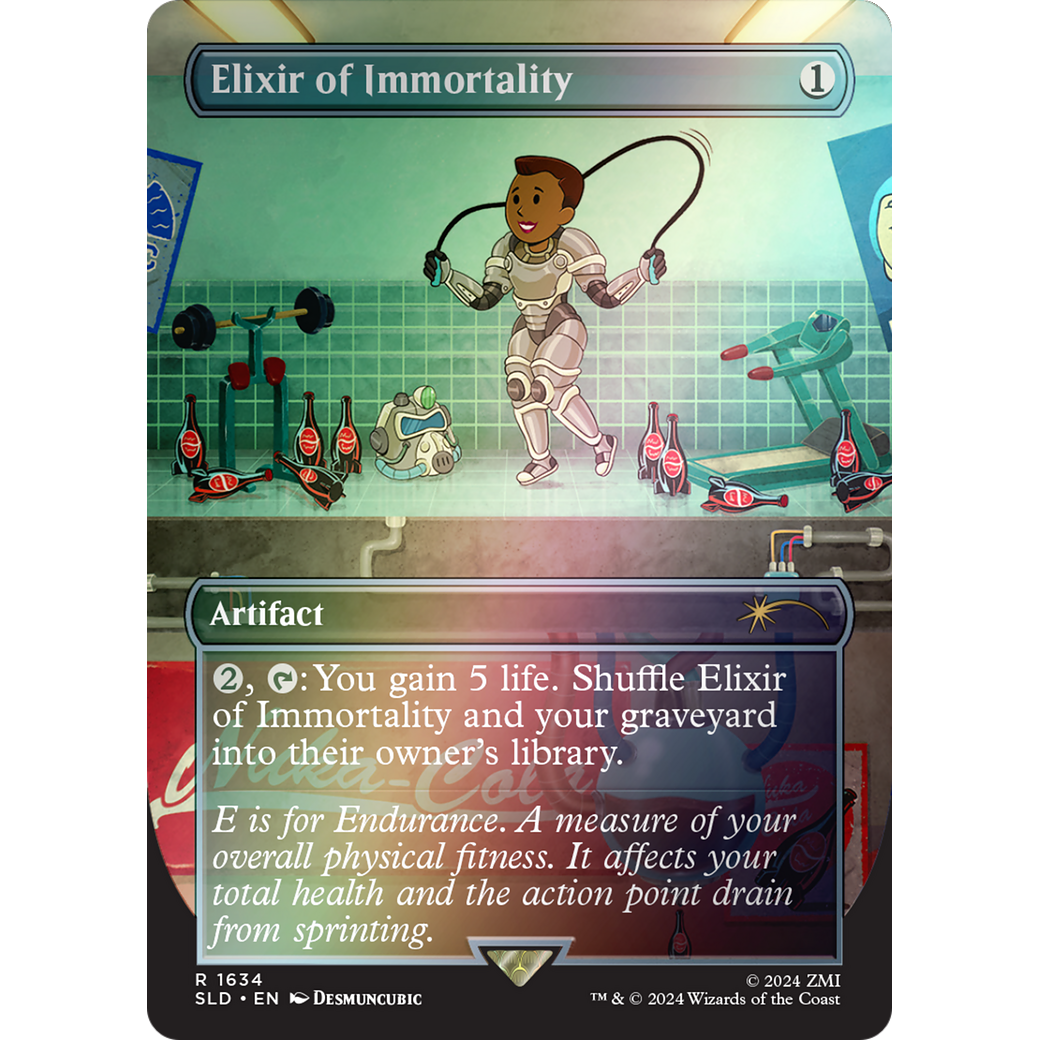 Elixir of Immortality (Rainbow Foil) (SLD-1634) - Secret Lair Drop (Borderless) Foil