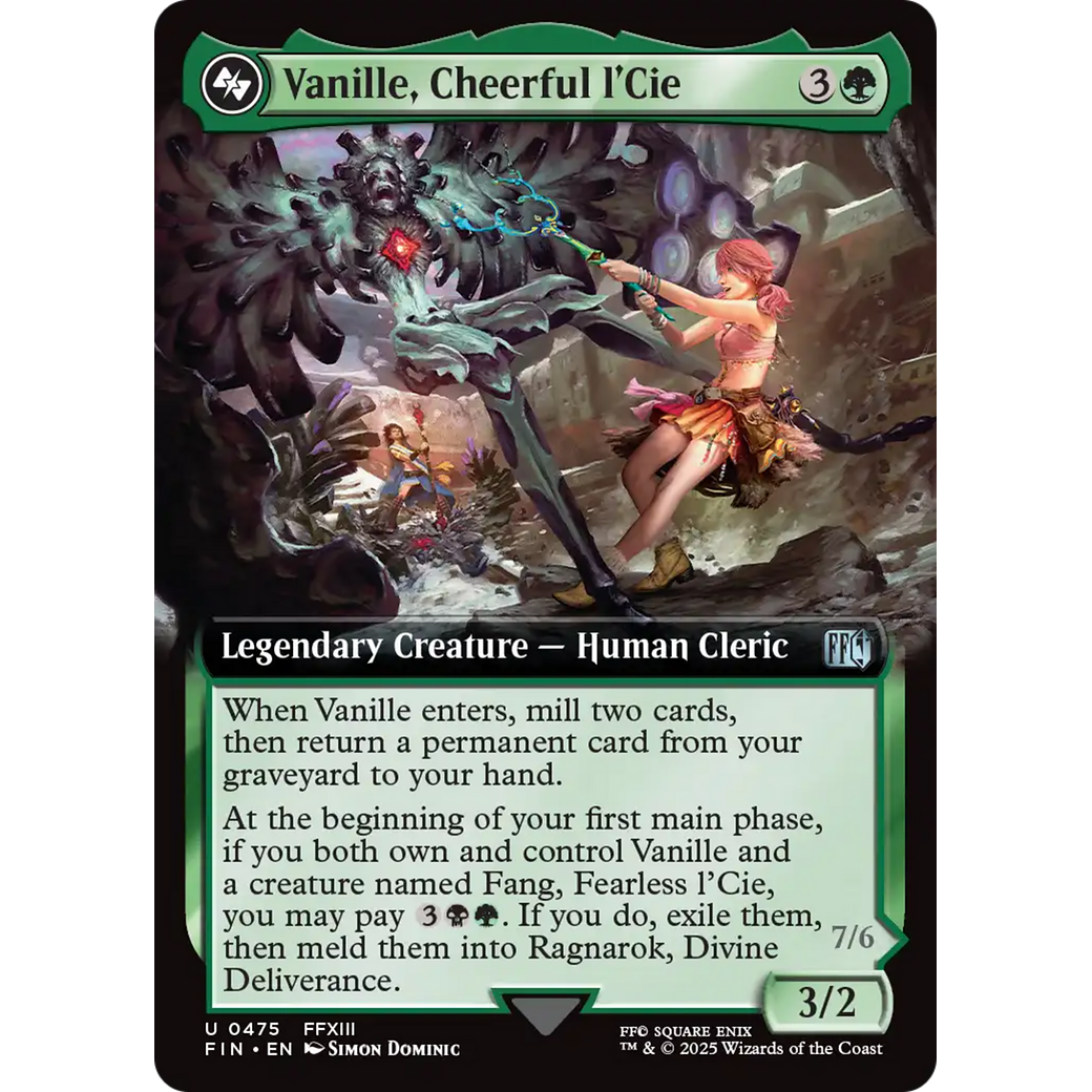 Vanille, Cheerful l'Cie (Extended Art) (FIN-475) - FINAL FANTASY: (Extended Art)