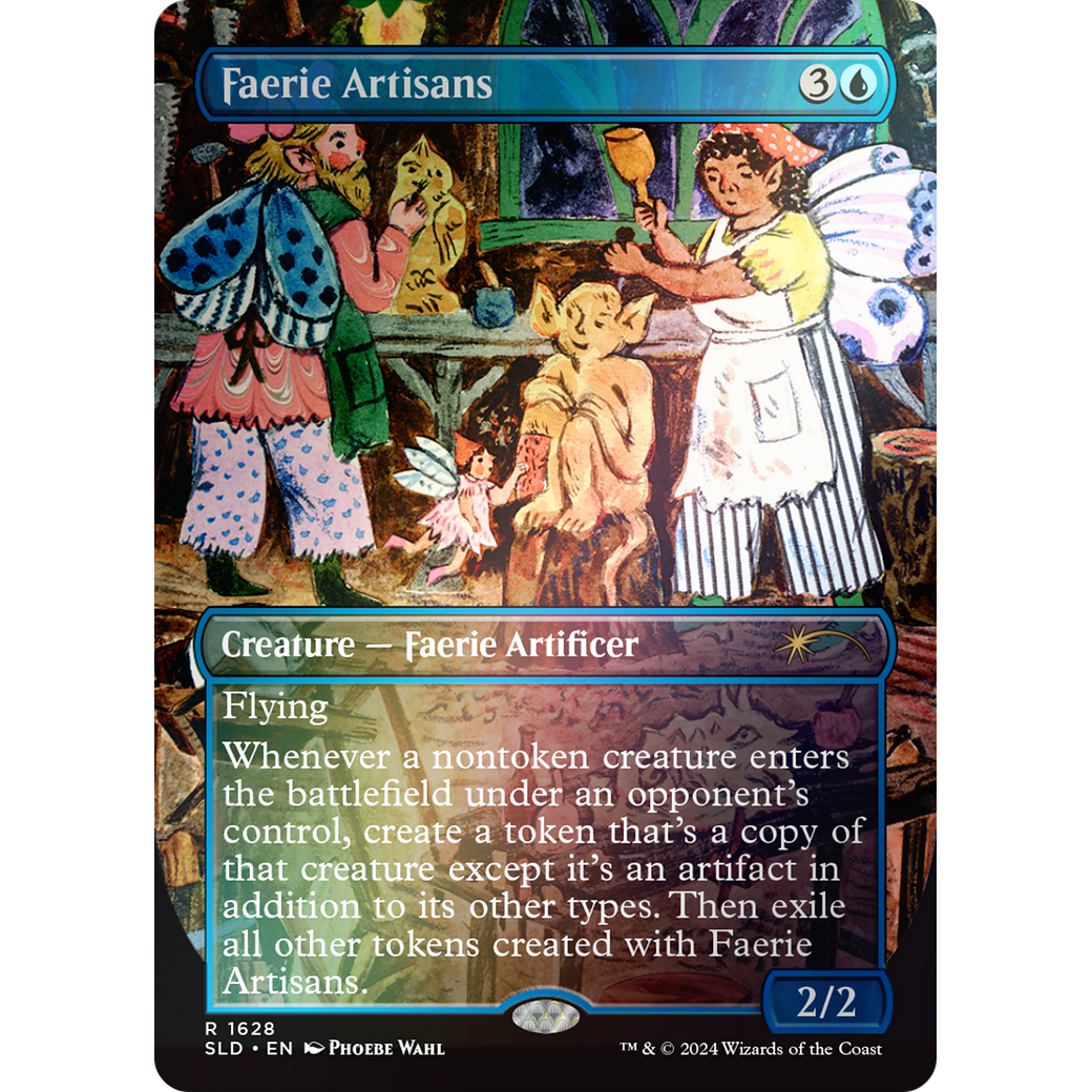 Faerie Artisans (Rainbow Foil) (SLD-1628) - Secret Lair Drop (Borderless) Foil