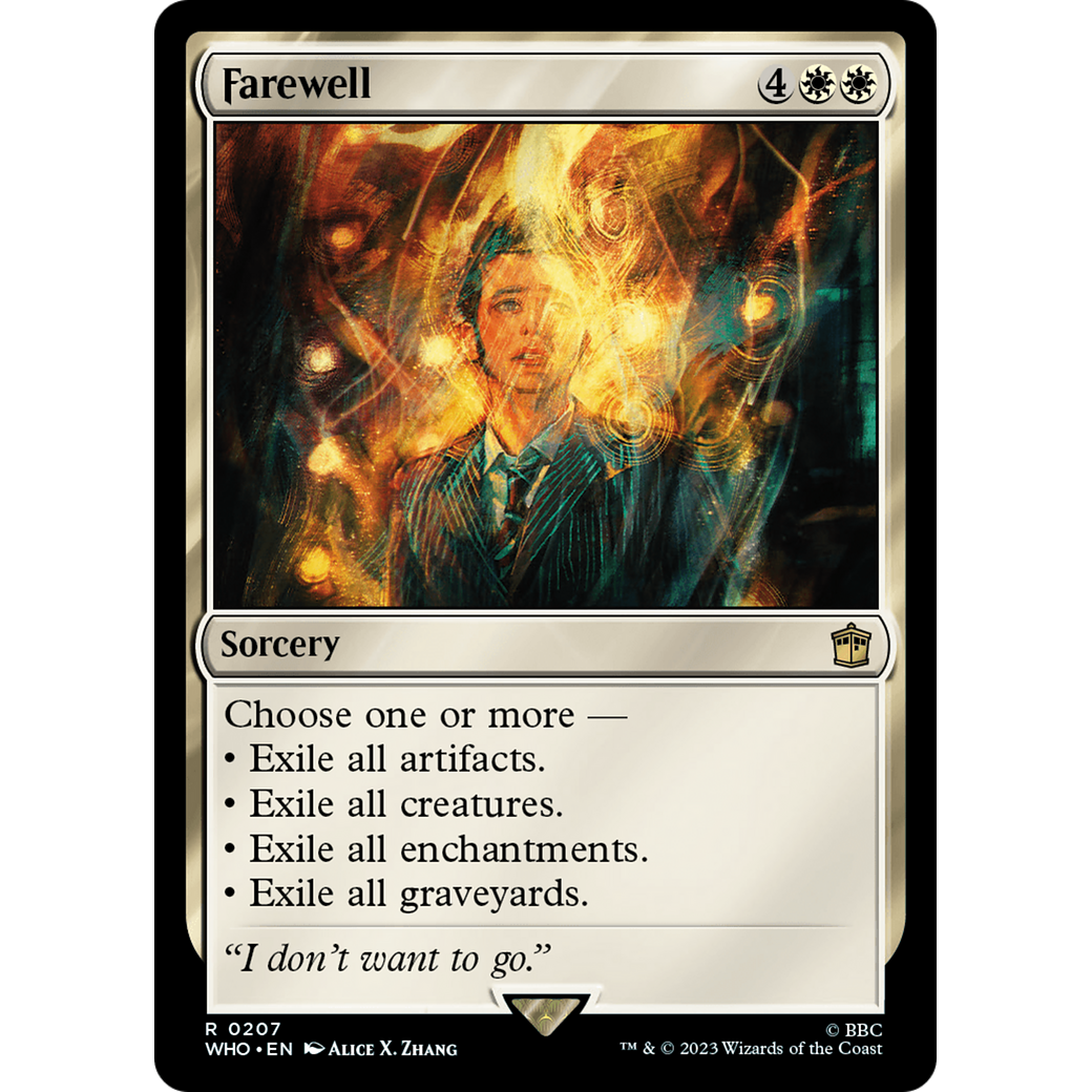 Farewell (WHO-207) - Doctor Who Foil