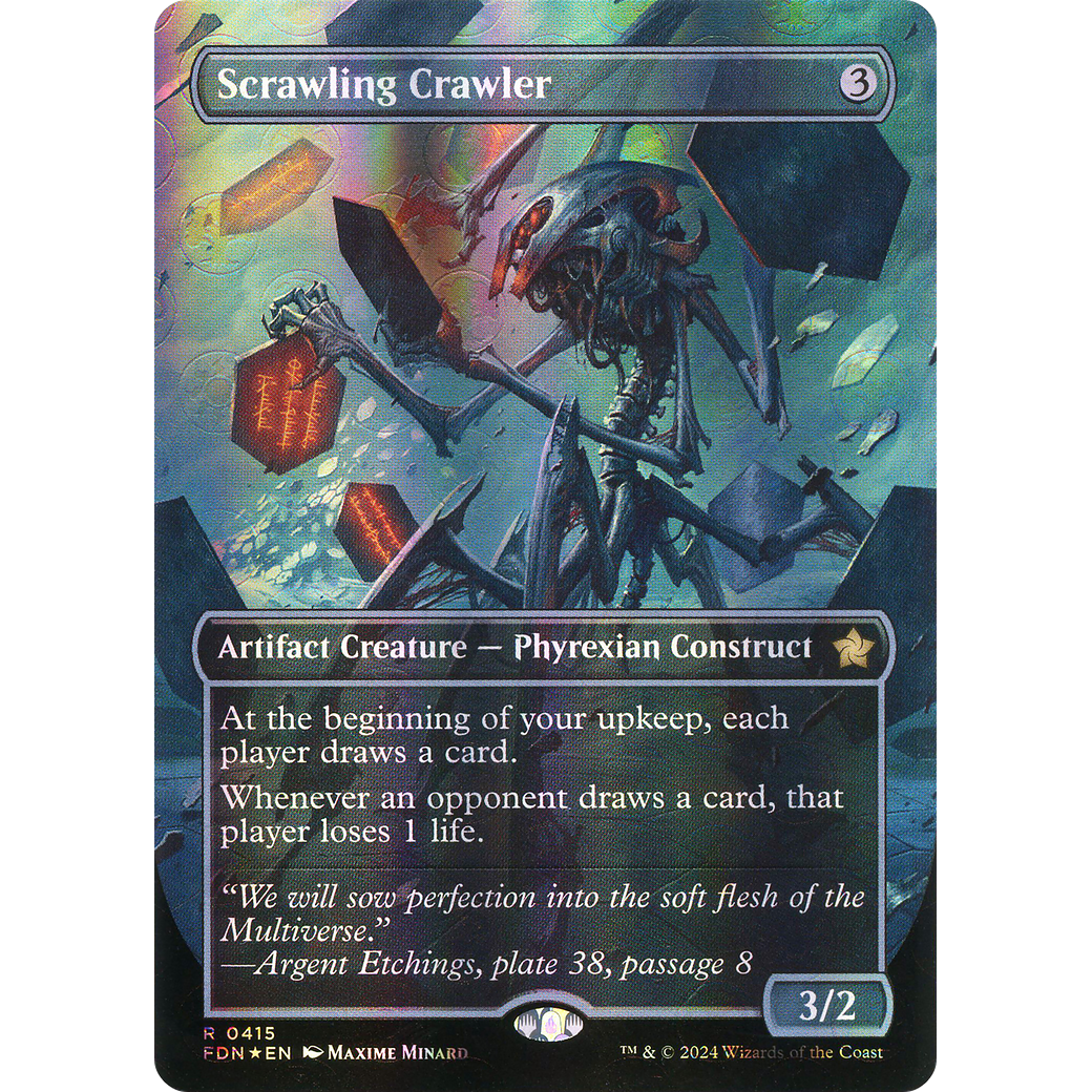 Scrawling Crawler (FDN-415) - Foundations (Borderless) Foil