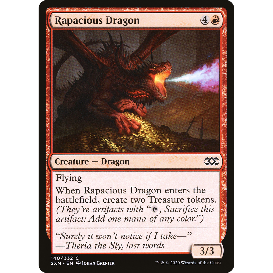 Rapacious Dragon (2XM-140) - Double Masters Foil