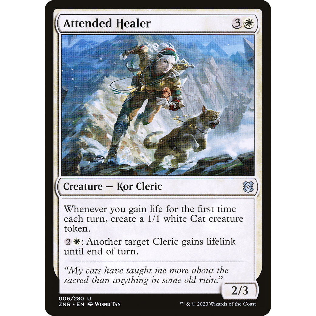 Attended Healer (ZNR-006) - Zendikar Rising