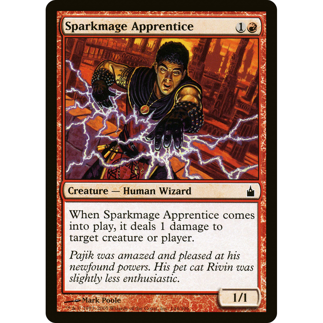 Sparkmage Apprentice (RAV-144) - Ravnica: City of Guilds Foil