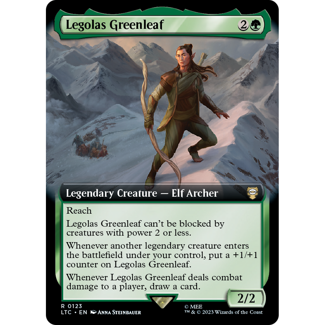 Legolas Greenleaf (Extended Art) (LTC-123) - Tales of Middle-earth Commander: (Extended Art) Foil