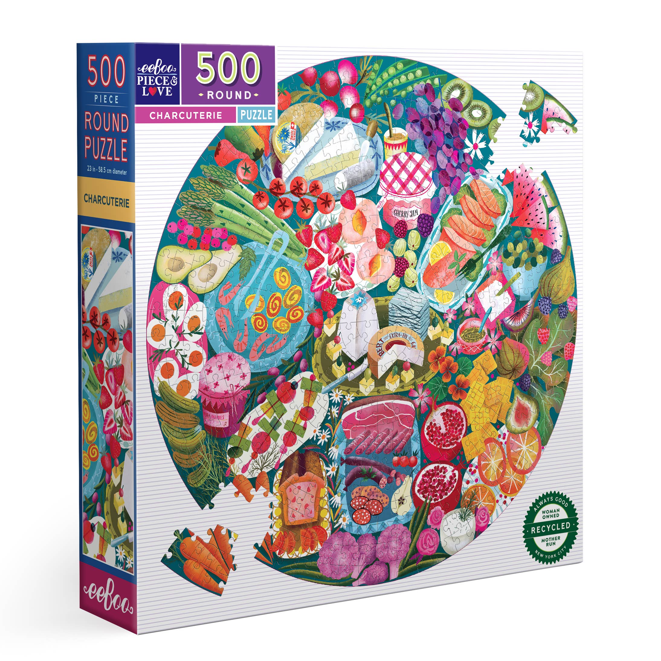 Charcuterie 500pc Round Puzzle
