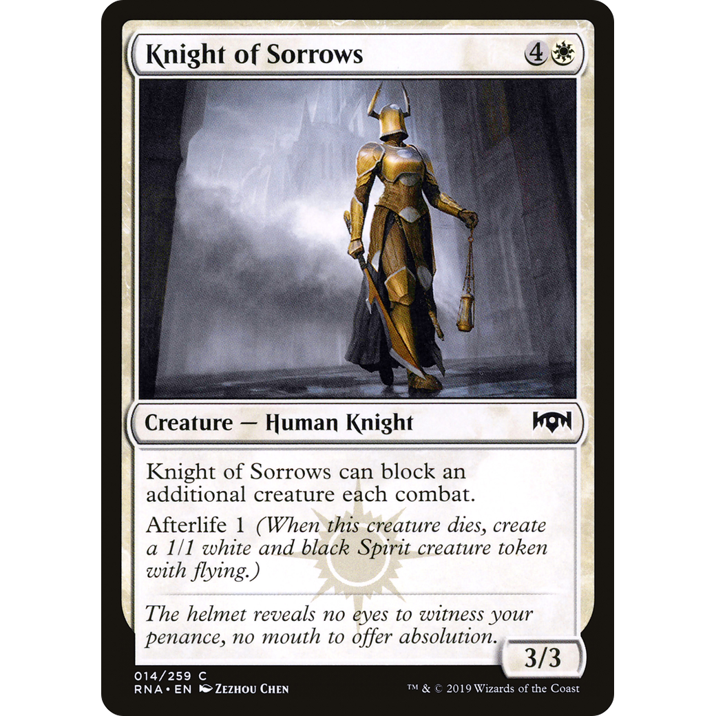 Knight of Sorrows (RNA-014) - Ravnica Allegiance