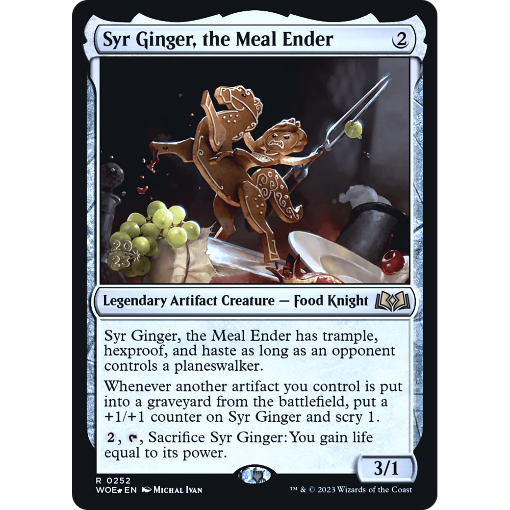 Syr Ginger, the Meal Ender (PRE-252S) - Wilds of Eldraine Promos Foil