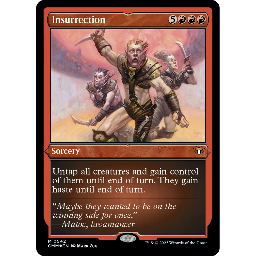 Insurrection (CMM-542) - Commander Masters Etched Foil