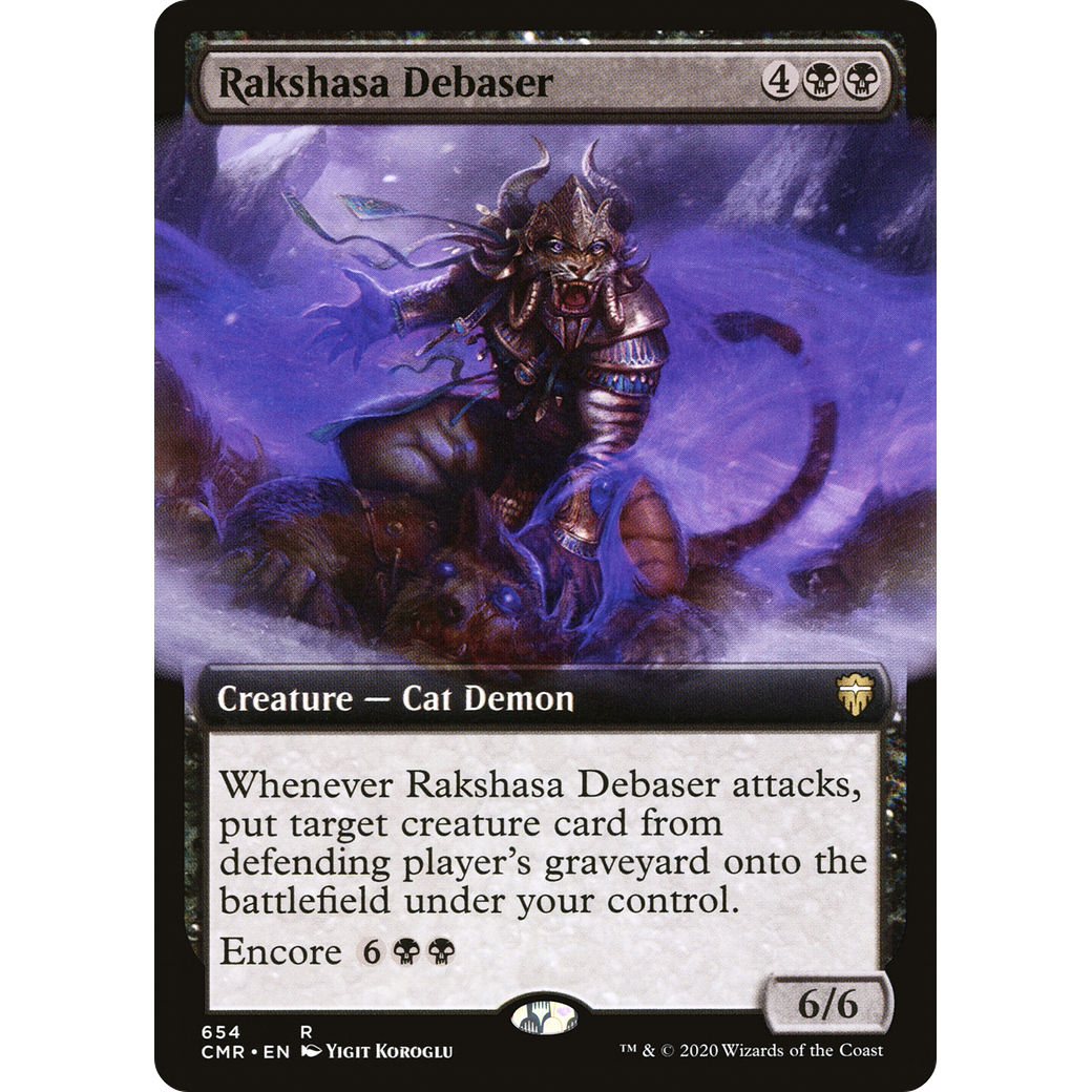 Rakshasa Debaser (Extended Art) (CMR-654) - Commander Legends: (Extended Art) Foil