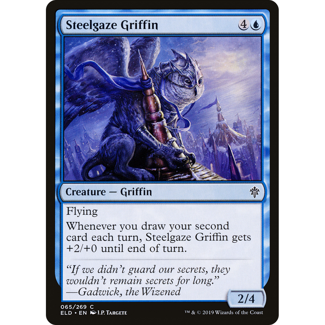 Steelgaze Griffin (ELD-065) - Throne of Eldraine Foil