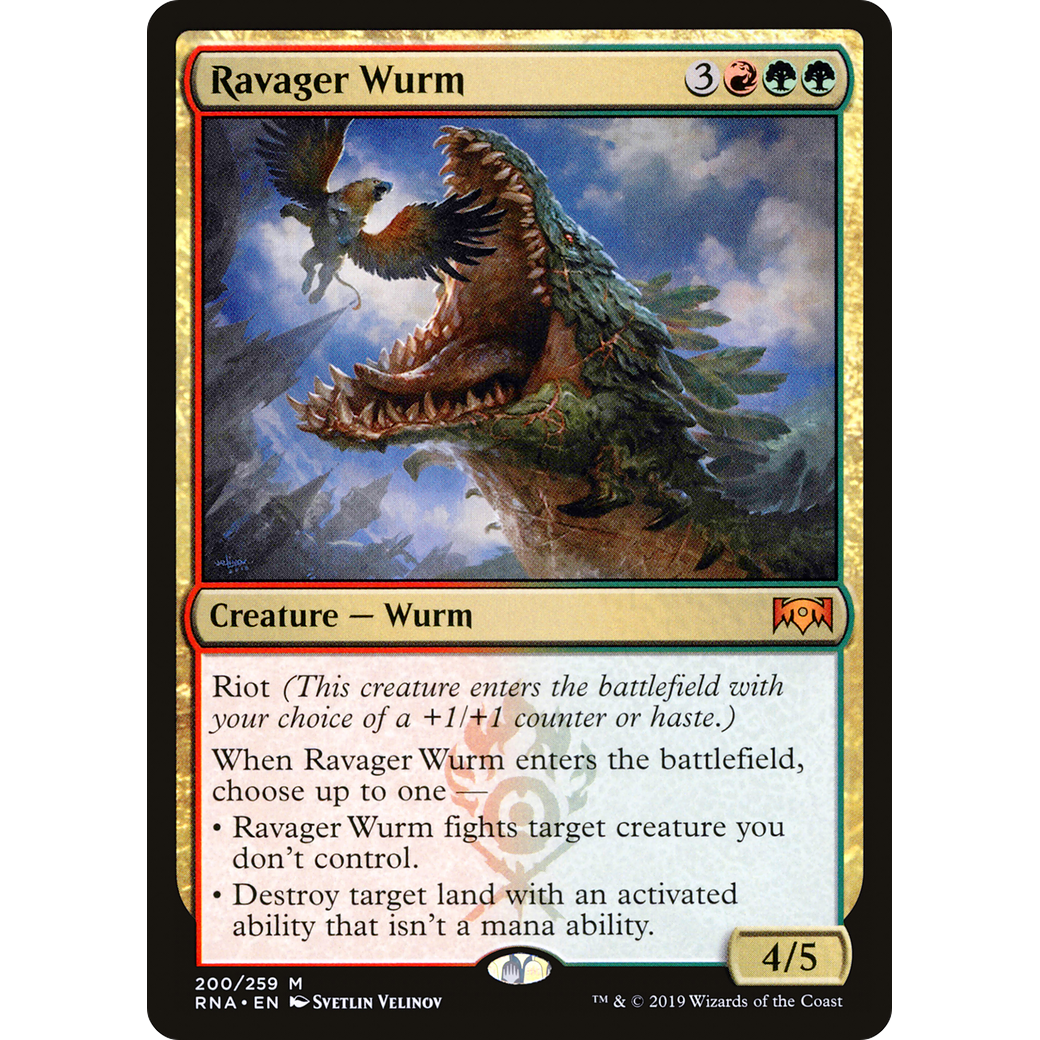 Ravager Wurm (RNA-200) - Ravnica Allegiance Foil