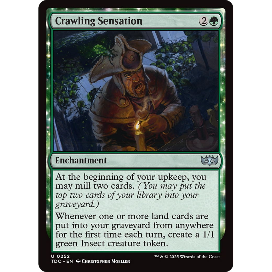 Crawling Sensation (TDC-252) - Commander: Tarkir: Dragonstorm: (enchantment)