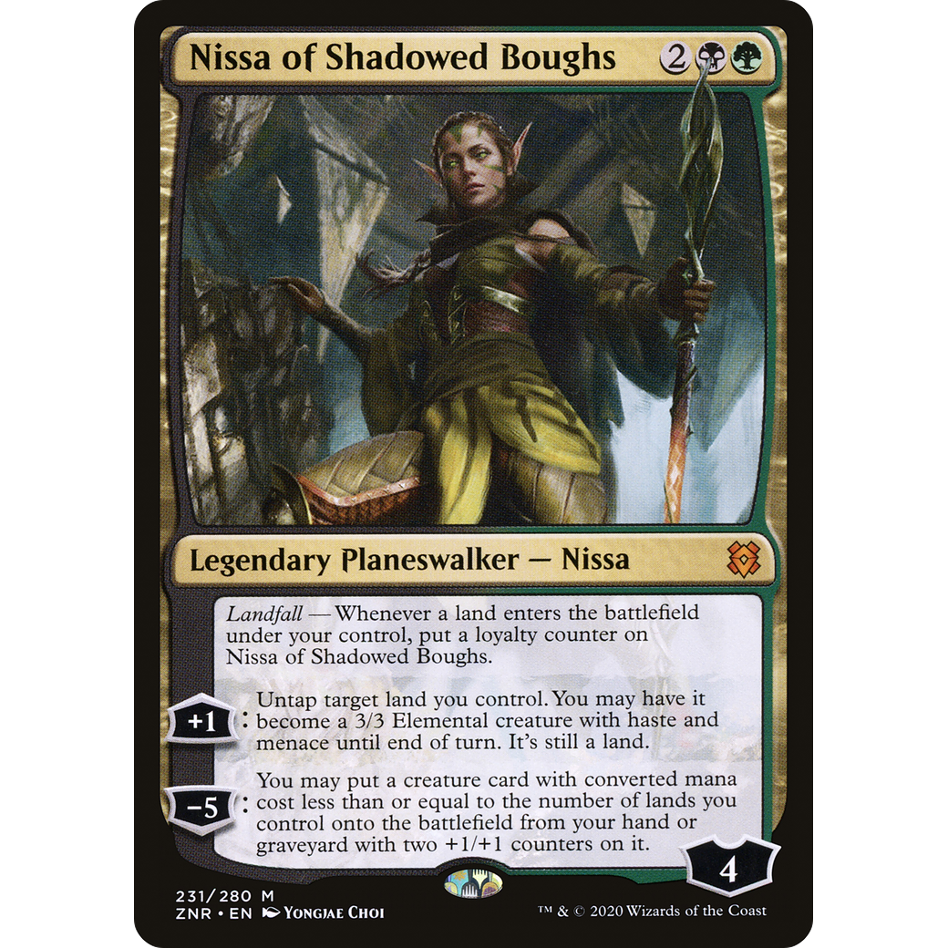 Nissa of Shadowed Boughs (ZNR-231) - Zendikar Rising