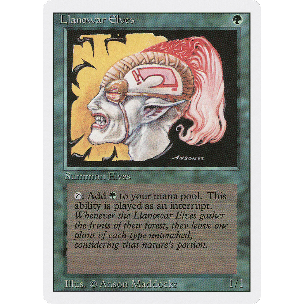 Llanowar Elves (3ED-) - Revised Edition
