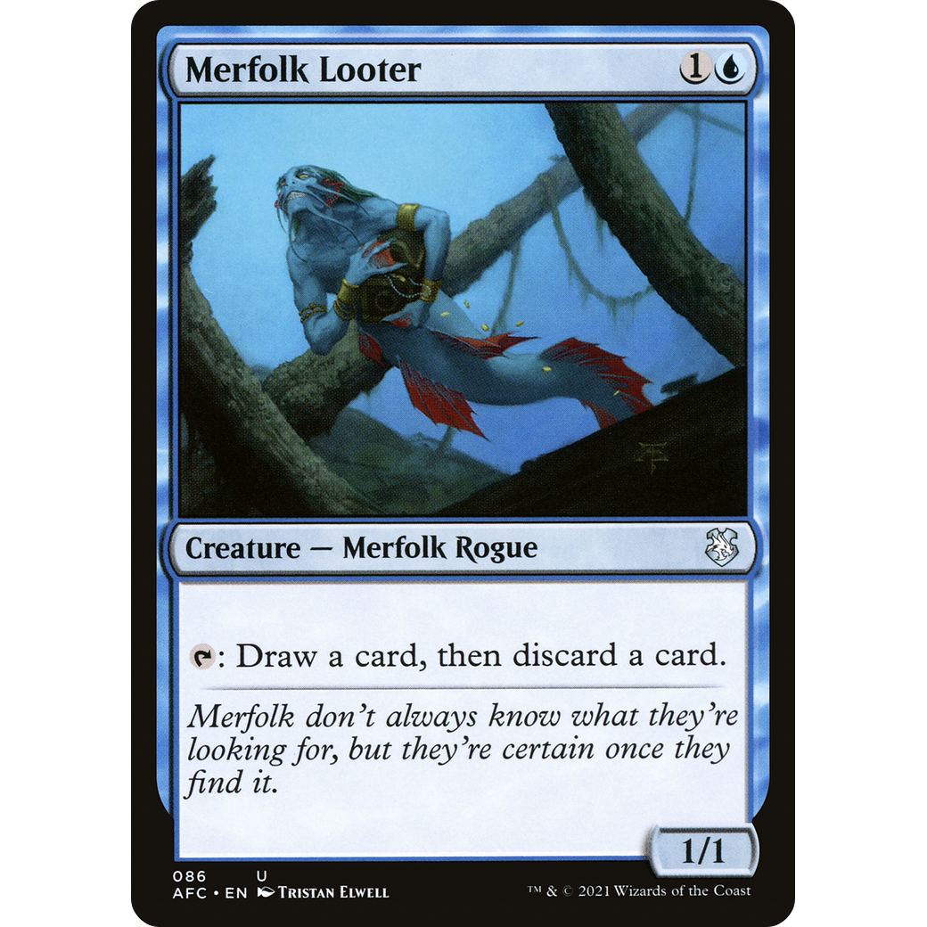 Merfolk Looter (AFC-086) - Forgotten Realms Commander